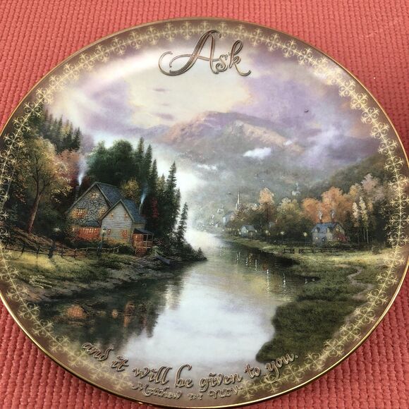 Thomas Kinkade Collector Plates, (Ask)386A And (May)2951A - Picture 2 of 8
